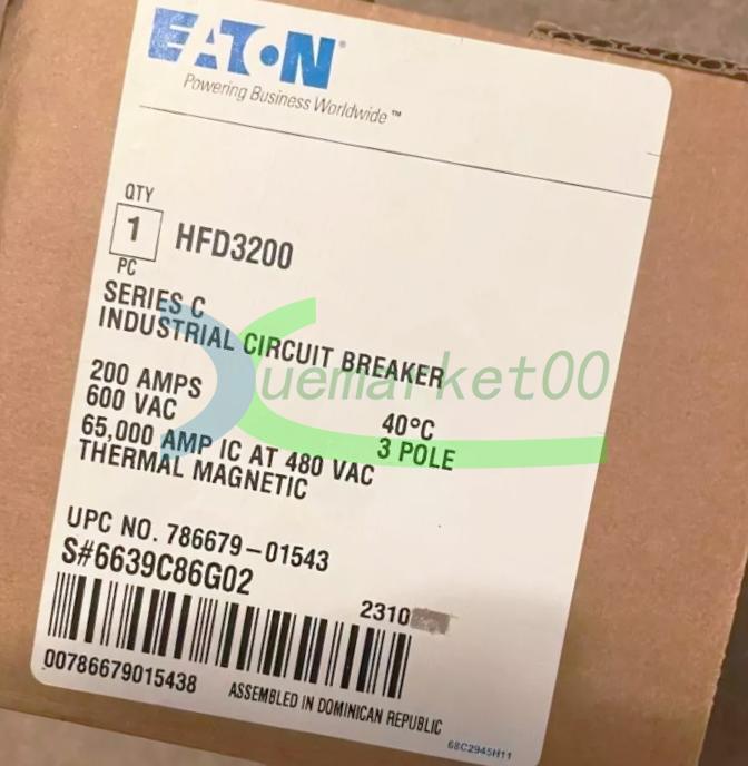 One NEW EATON HFD3200 Circuit Breaker