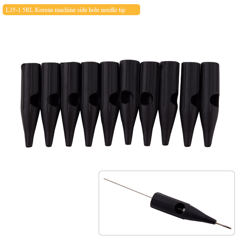 100pcs Sterilized Permanent Makeup Eyebrow Needle Caps Plastic Nozzle Tips 1R-3R