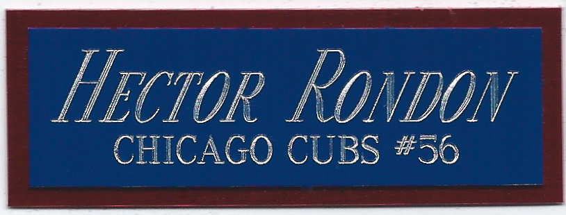 HECTOR RONDON NAMEPLATE FOR AUTOGRAPHED Signed Baseball Display CUBE CASE