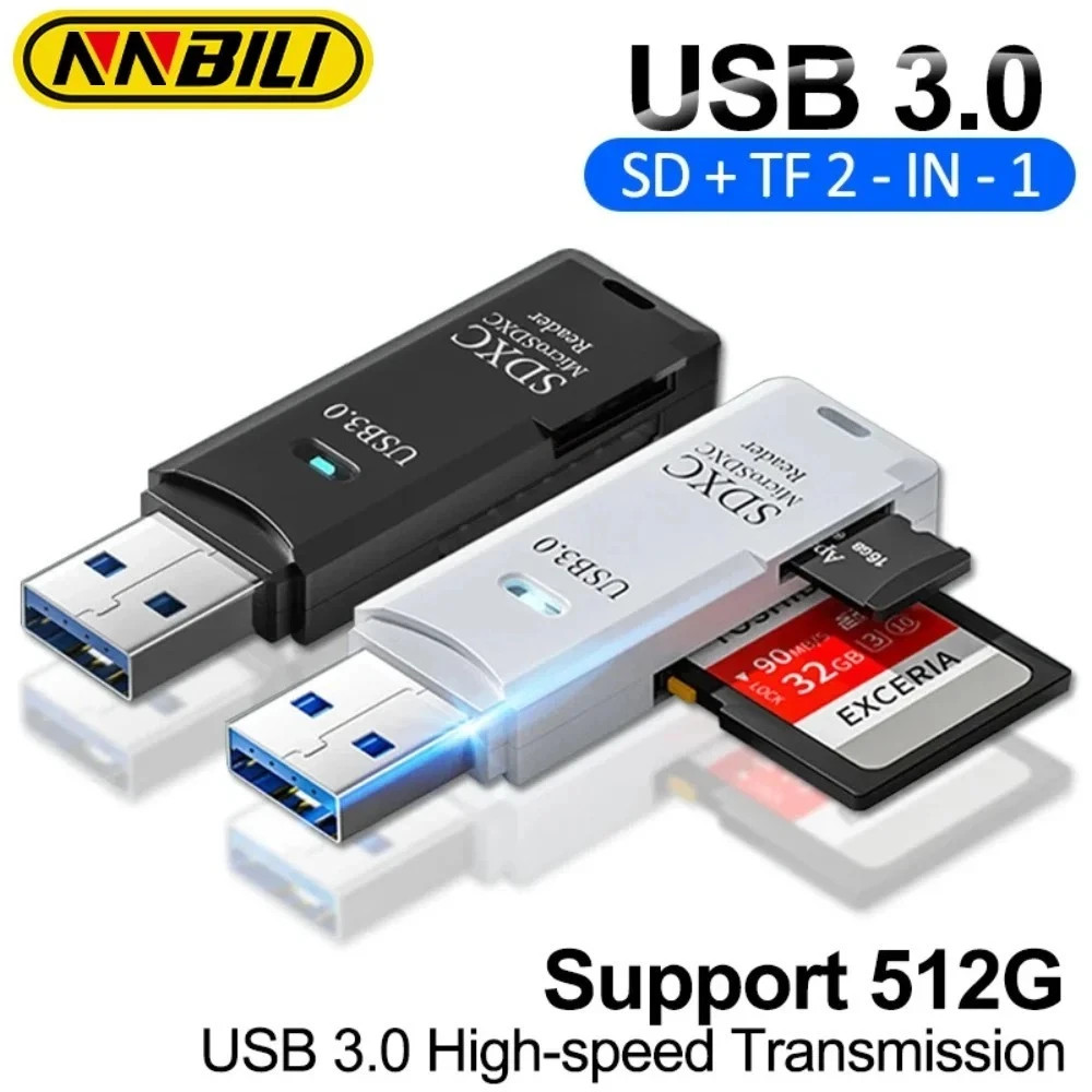 USB 2.0 Micro SD SDHC TF Card Reader Memory Adapter for PC Laptop Camera lot