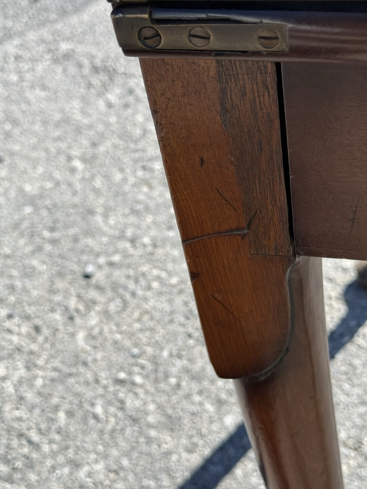 antique 18th century queen anne game card console table 1760s drawer