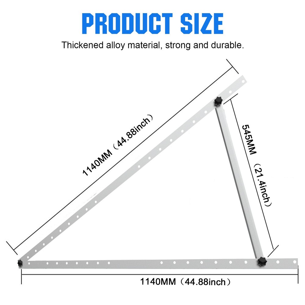 NEW 2 Set 45in 46.5in Solar Panel Mount Brackets Adjustable Tilt Mount Brackets