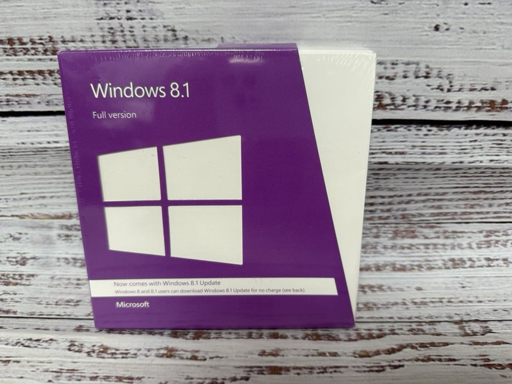 Microsoft Windows 8.1 Full Version 2014 32 & 64 Bit DVD New and Sealed!