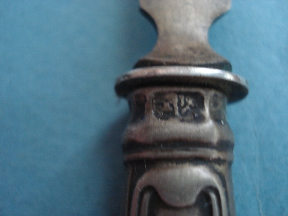 Butter knife. Silver 800 test.