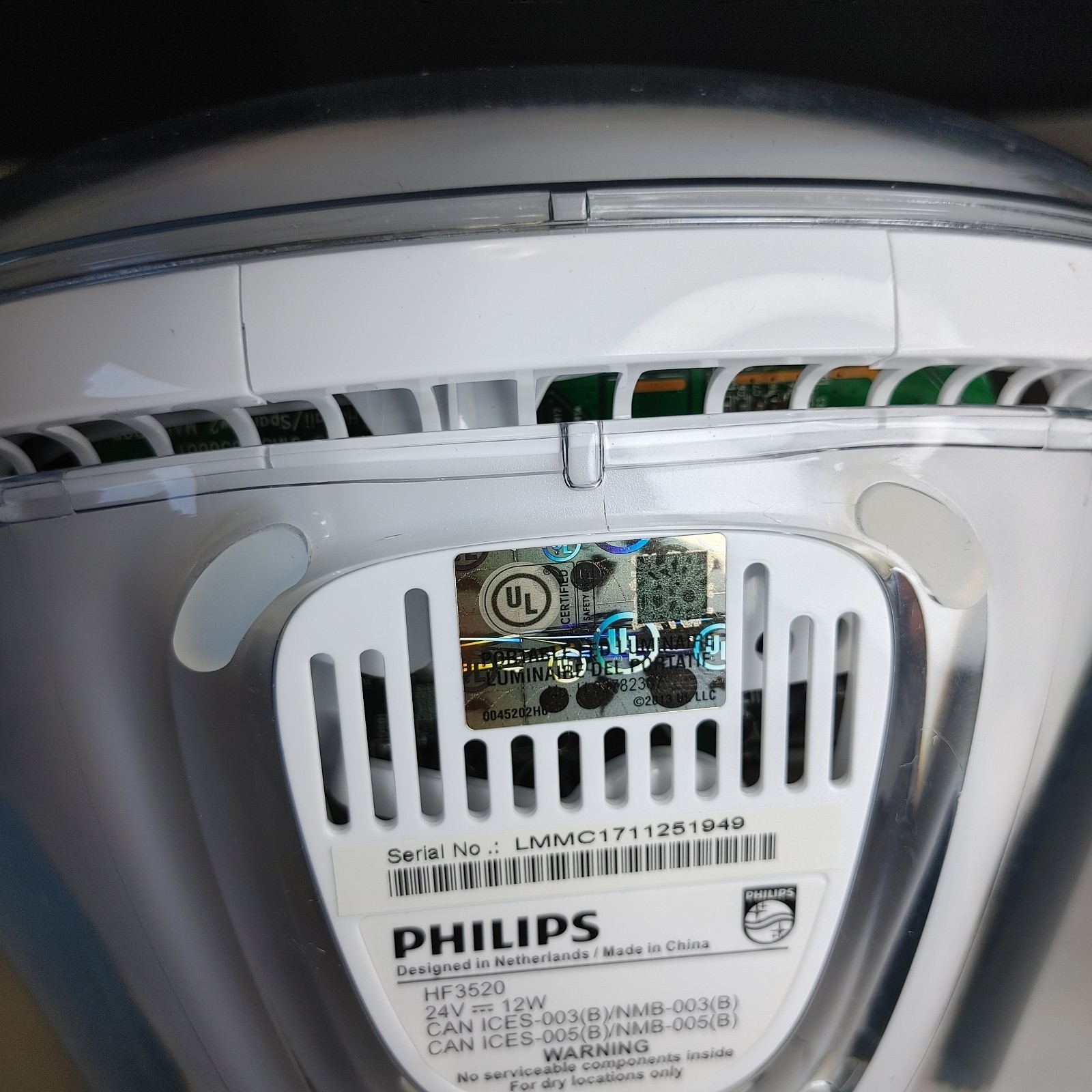 Philips SmartSleep Wake Up Light Clock Alarm Sunrise Sunset Simulation HF3520