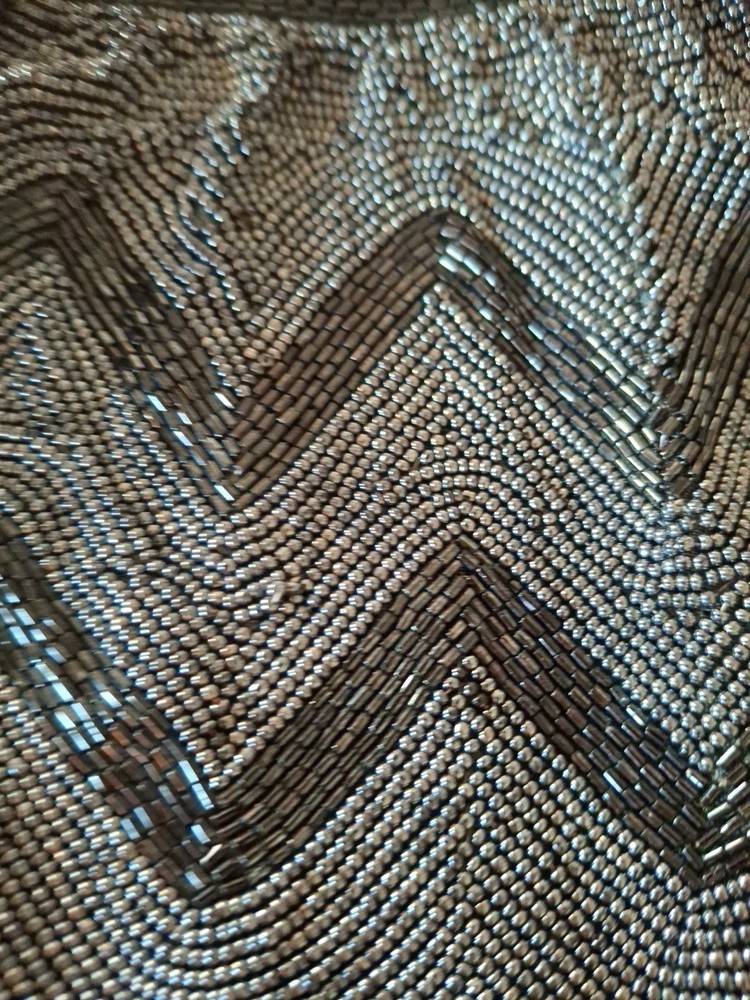 Vintage Walborg Chevron Beaded Evening Bag