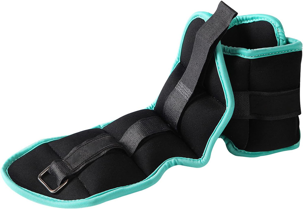 JFIT Adjustable Ankle Weights - Ankle Weight Pair 10 Weight and Bundle Options -