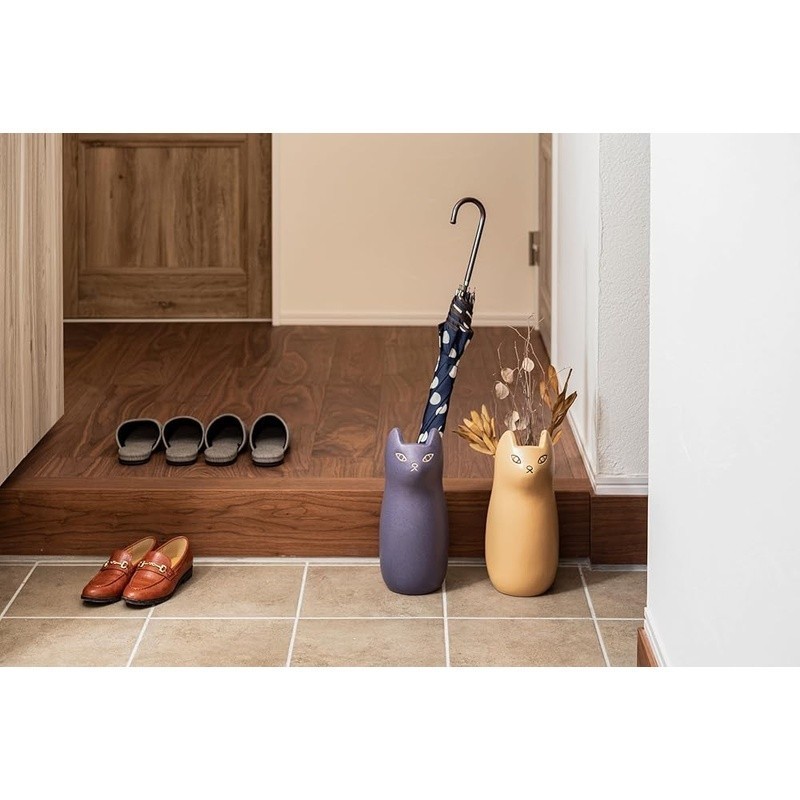 Cute Ceramic Cat Umbrella Stand Holder Stylish Storage Rack Home Office Decor US