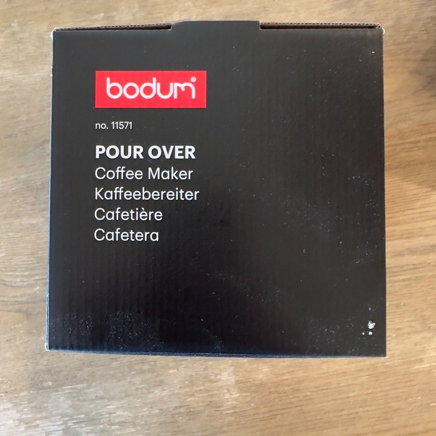 Bodum 8 Cup 34fl oz Pour Over Coffee Maker: Permanent Screen Filter, Cool Touch