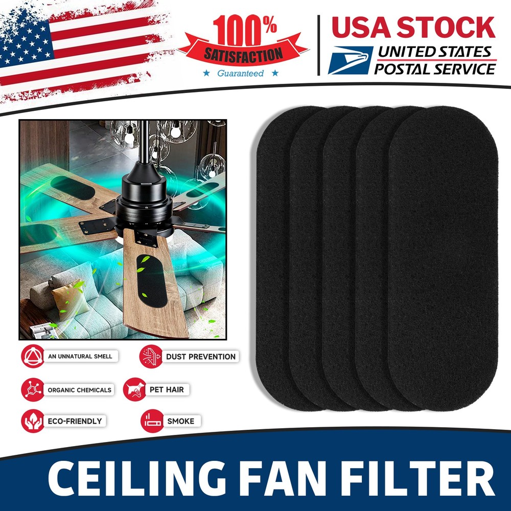 3MM Ceiling Fan Filter Ceiling  Active Shell Carbon Fiber Filter Quick