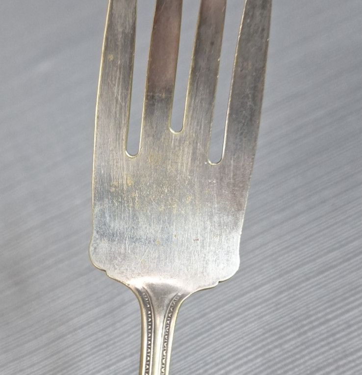Vintage Standard Silverplate Flatware Serving Fork Meat 8.5"