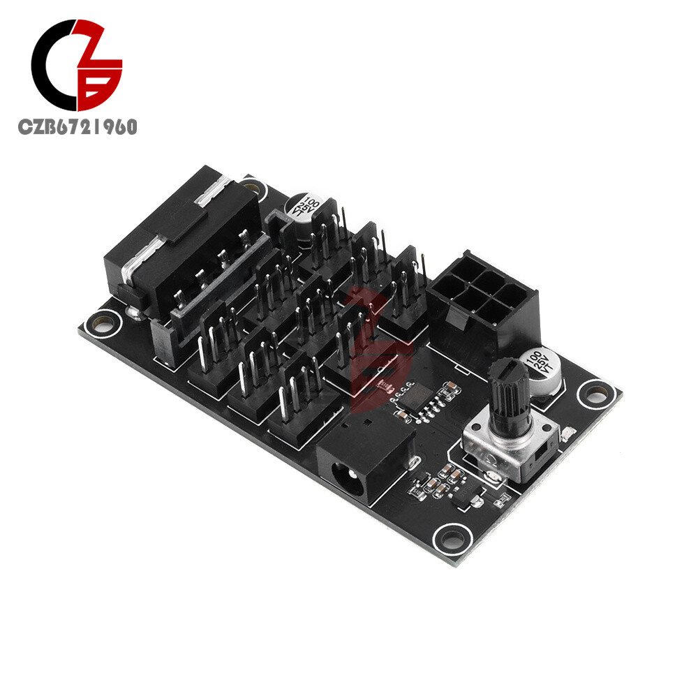 Computer Chassis PWM Violent Fan Speed Controller 9-Channel Fan Hub Controller