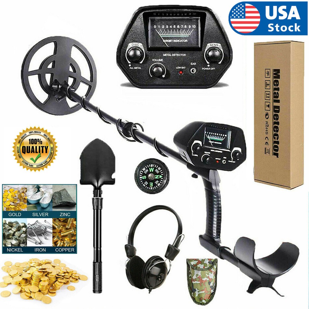 LCD Metal Detector Waterproof Gold Digger Deep Sensitive Hunter Coil Searcher