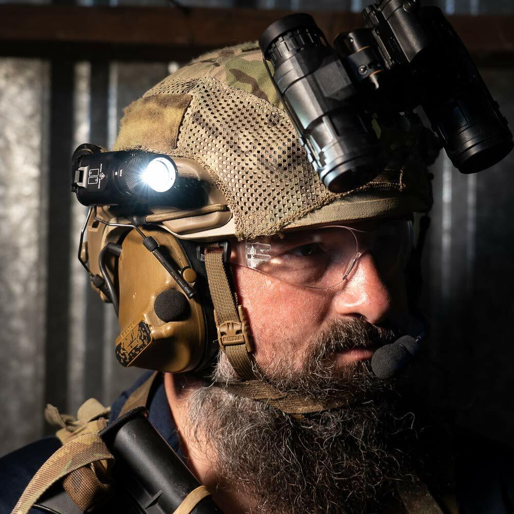 THYRM VariArc Helmet Flashlight Mount Adjustable Tactical Headwear Light