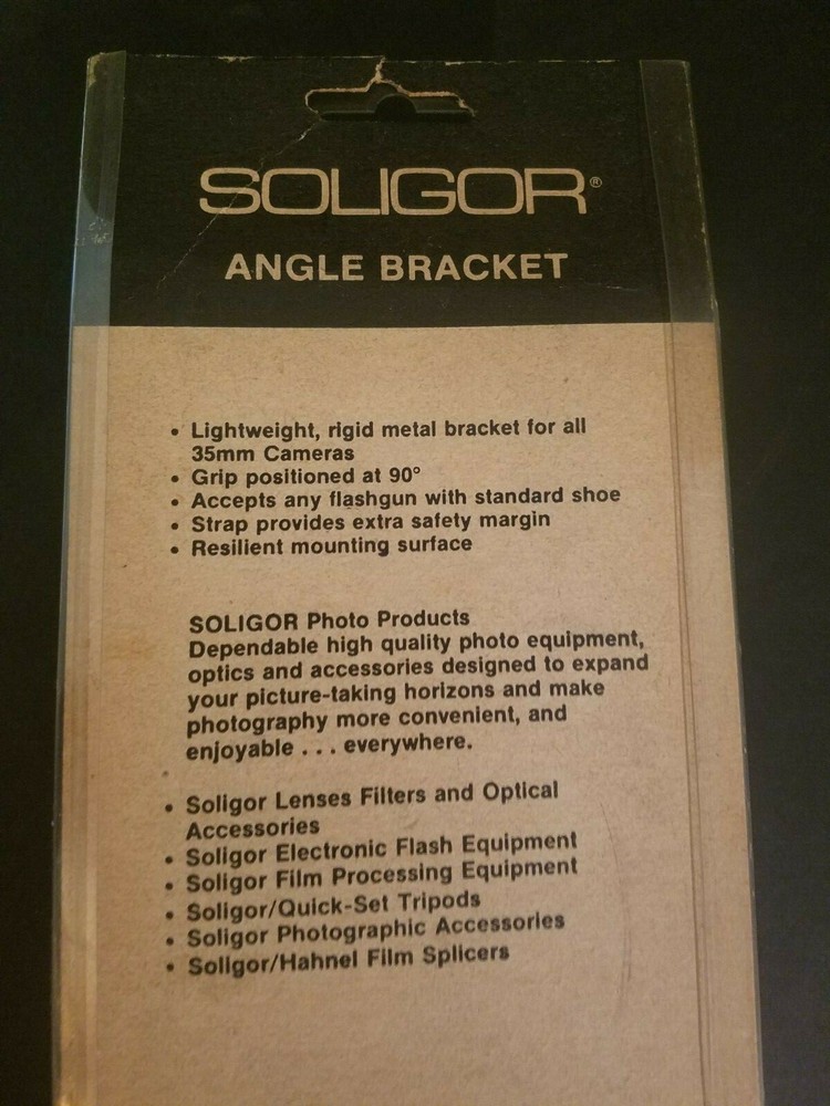 NEW IN PACKAGE Soligar 35mm Camera Angle Bracket Made in Germany