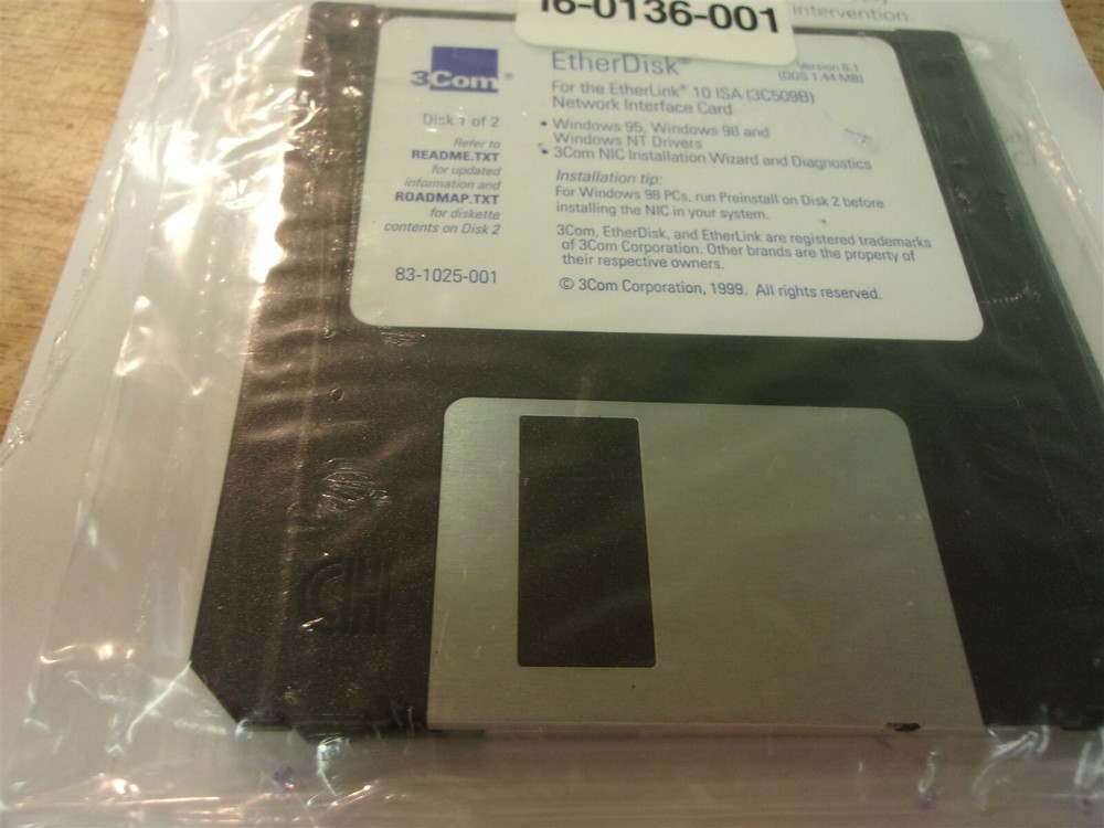 3Com 09-1314-001 Quick Guide for the Etherlink 10MBPS1SA Network Interface Card