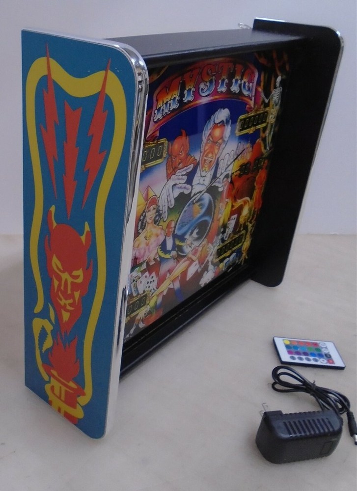 Bally Mystic Pinball Head LED Display light box