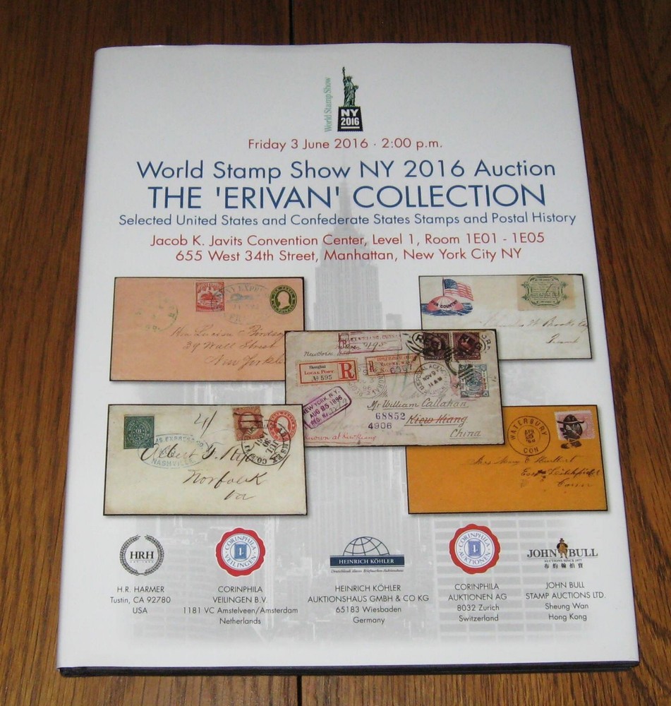 World Stamp Show NY 2016 Auction The 'Erivan' Collection book