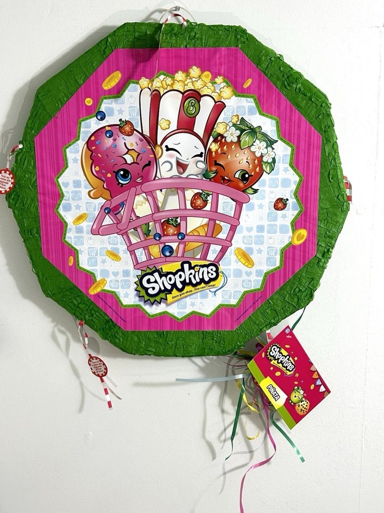 SHOPKINS PINATA Pullstring New See Notes