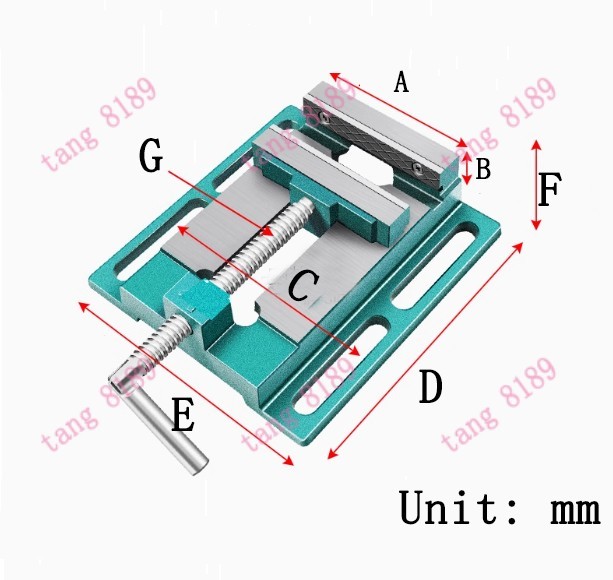 6" Bench Vise Clamp Table Flat Drill Press Vice Milling Machine Green