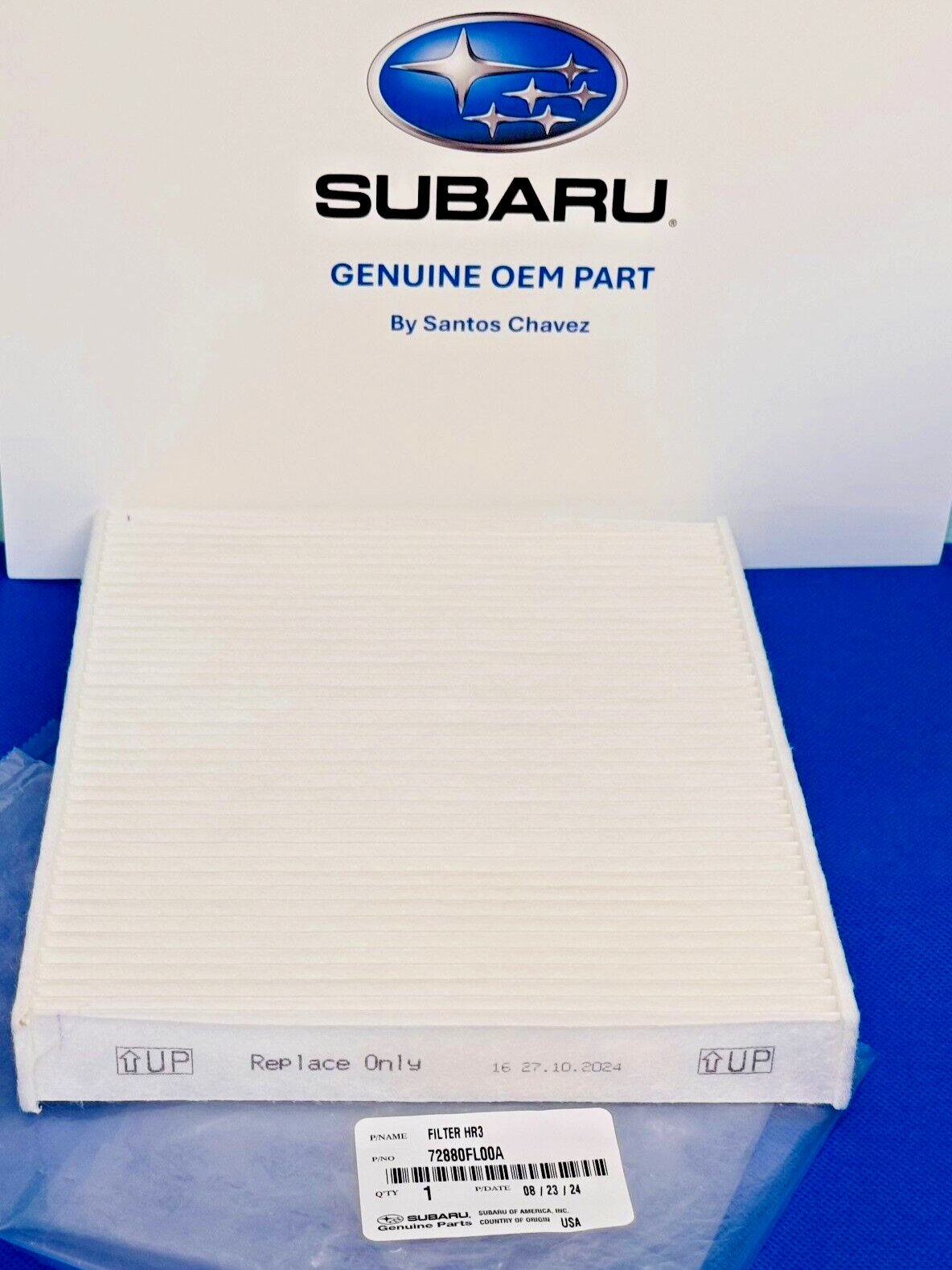 2017-2025 Subaru Cabin Air Filter GENUINE OEM PART 72880FL00A