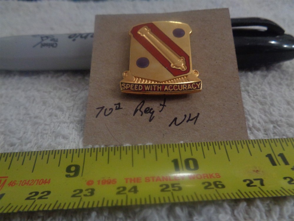 70th Regiment NH Unit Crest, DI, DUI (DRAW#G7)