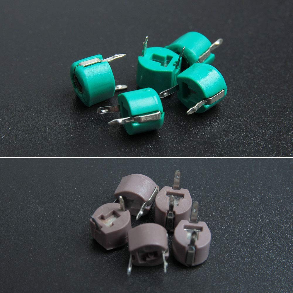 45 pcs 9 Values Trimmer Capacitor Kit Assorted Adjustable Variable Capacitors