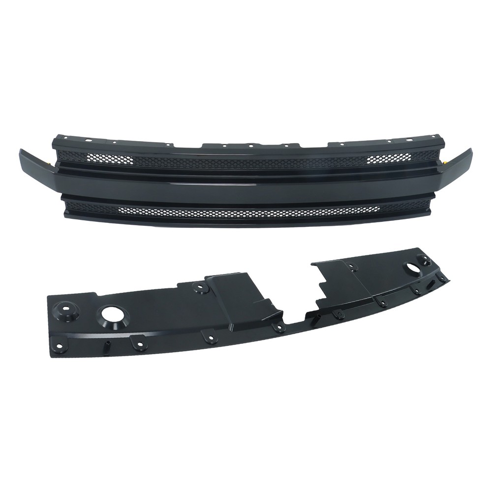 Fit For Ford Flex 2013-2019 Gloss Black Front Upper Grille Assembly Easy Install