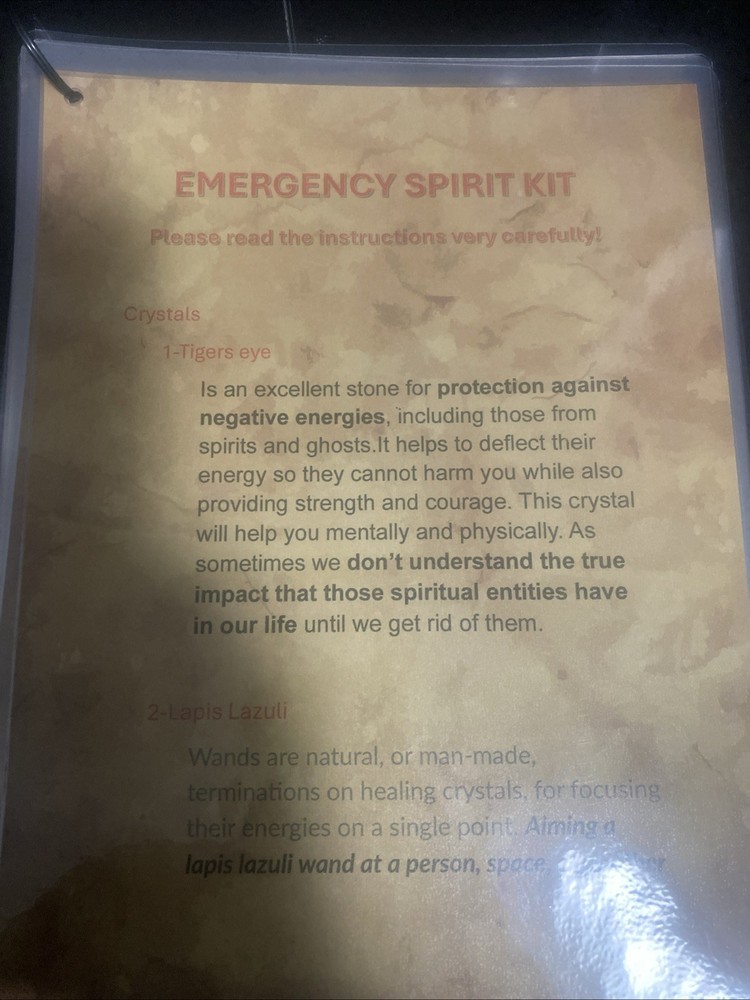 Emergency Possession ￼Spirit Kit