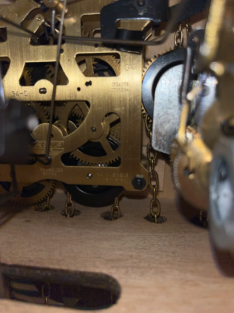 Authentic Black Forest German Cuckoo Clock – Hand-Carved Deer Hunter Theme