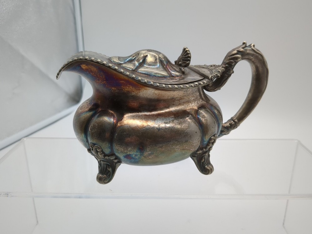 Vintage Gorham Co. Silver Soldered 0100 Copyrighted 1681 Creamer