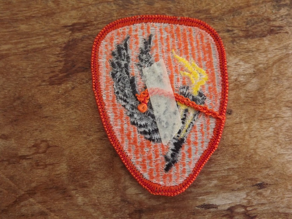 Army Aviation Center & School Patch, Orange Border - INV# C985