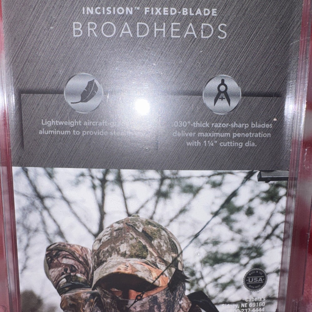 Cabelas Instinct Incision Fixed Blade Broadheads