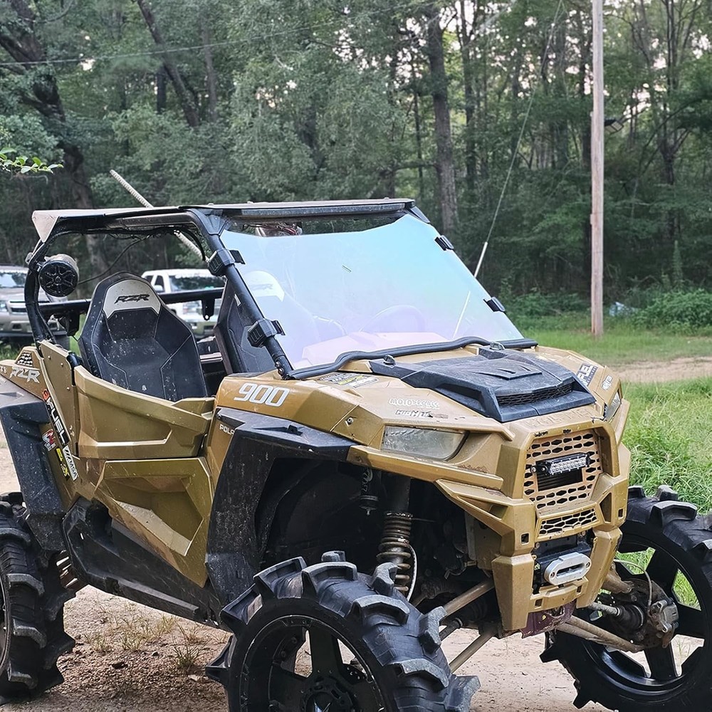 StarknightMT Scratch-Resistant Full Windshield Compatible with Polaris Clear