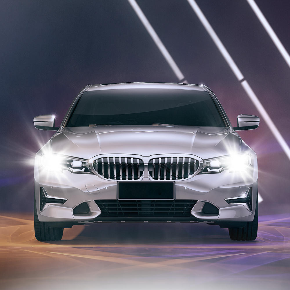 AUXITO Combo 2 H4 9003 LED Headlight Kit Bulbs High Low Beam Super White 60000LM