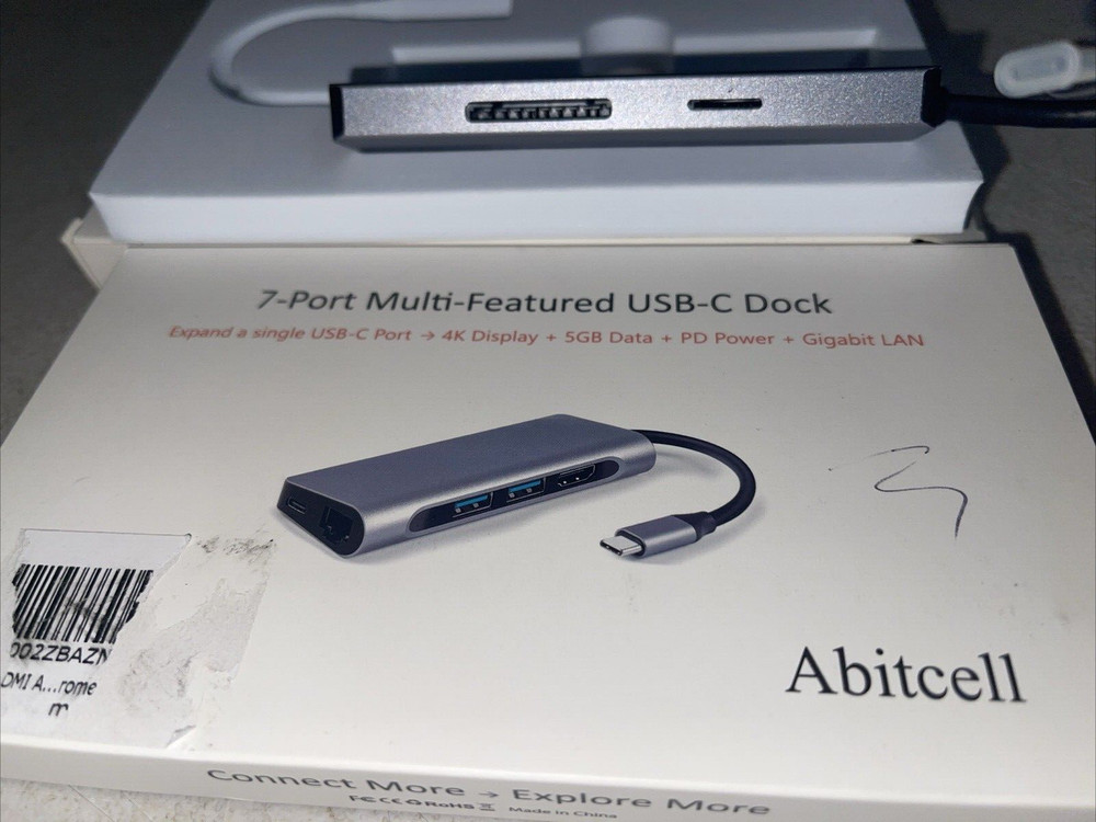 Abitcell 7-Port Multi-Featured USB-C Dock