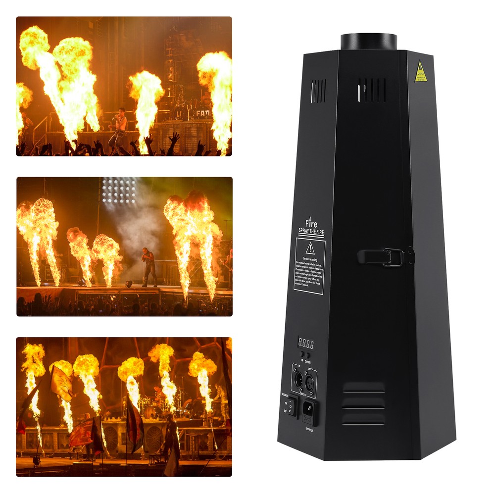 2pcs 200W DMX Fire Thrower Projector Disco Show Flame Effect Machine DJ Stage