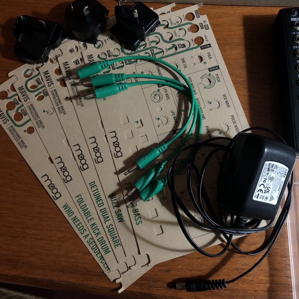 Moog Mavis Synthesizer Fully Built with Box, Safeguard, Patch Sheets/cable,Power