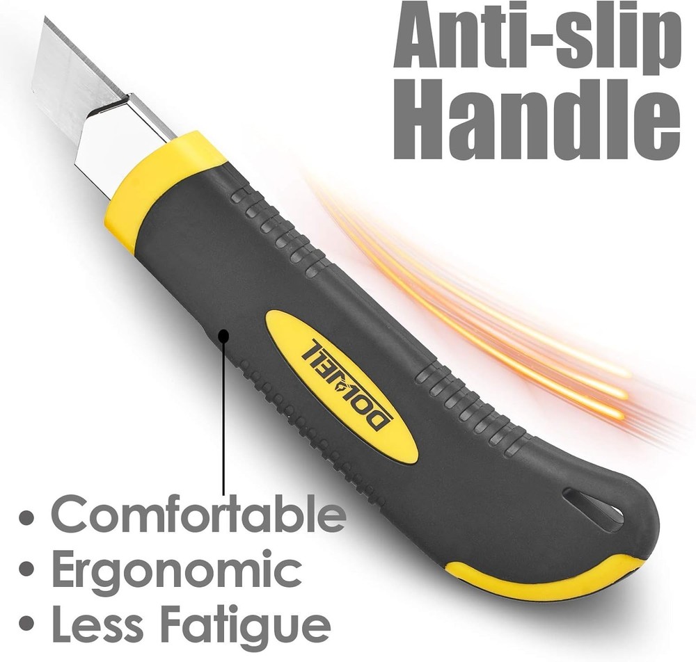 Utility Knife Box Cutter Retractable Self Loading Heavy Duty Snap Off Quick C...