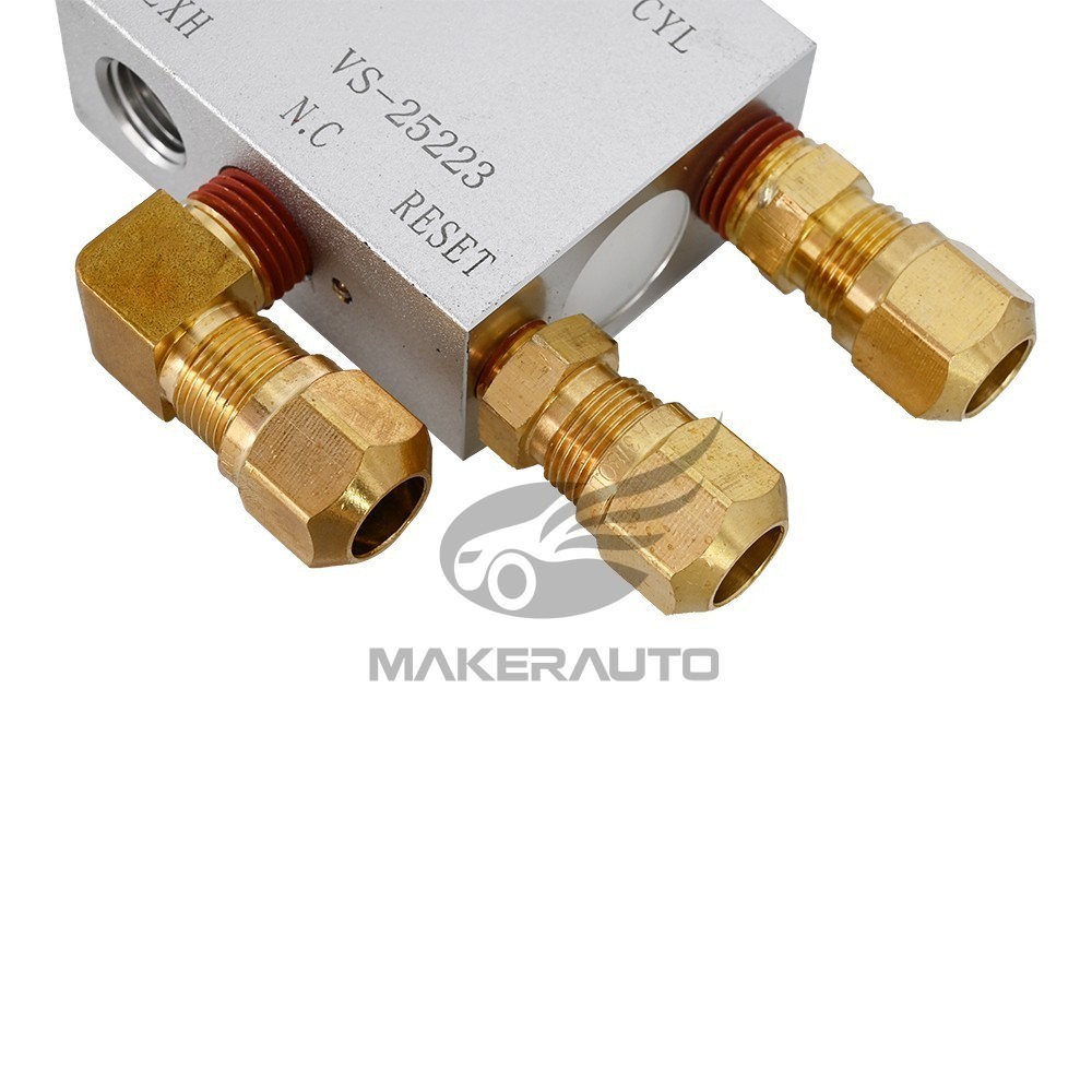 1Pcs 3-Way Auto Reset Valve w/Fittings For Hendrickson VS-25224 334-1846