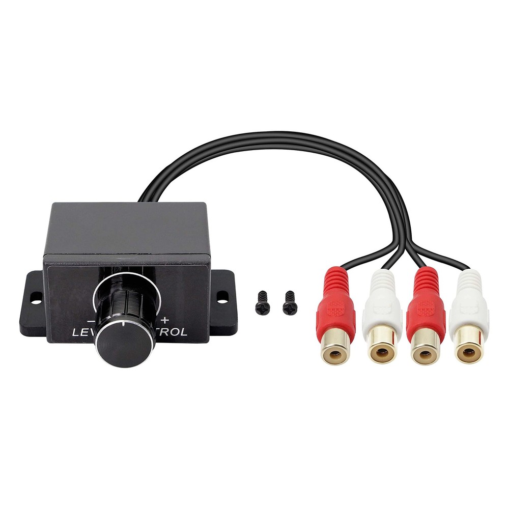 XMSJSIY Universal RCA Level Controller Car Audio Amplifier Audio...