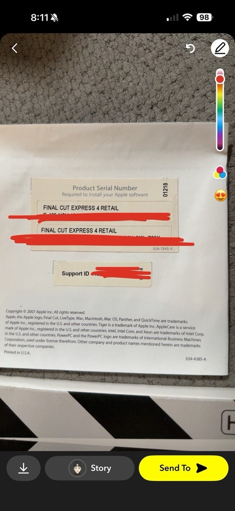 Apple Final Cut Express 4 Retail Full Version for Mac MB278Z/A