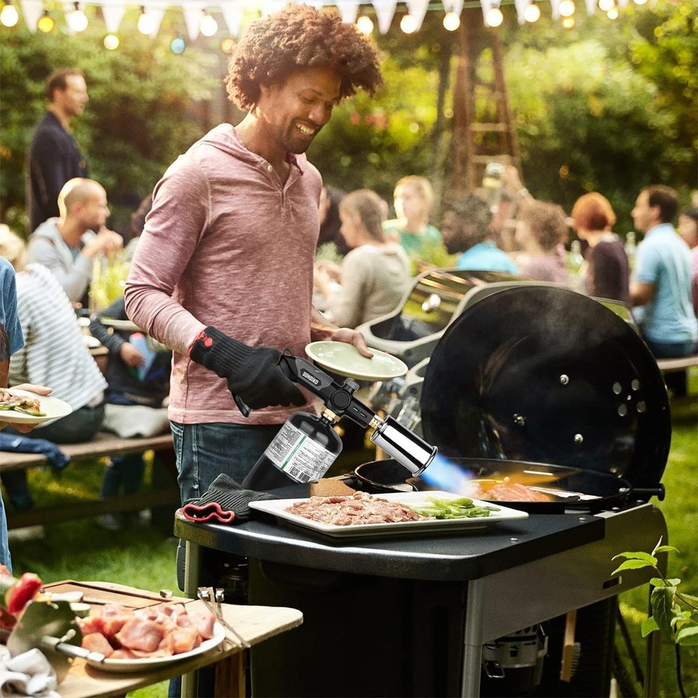 Versatile Campfire & Cooking Torch – Perfect for Searing & Caramelizing