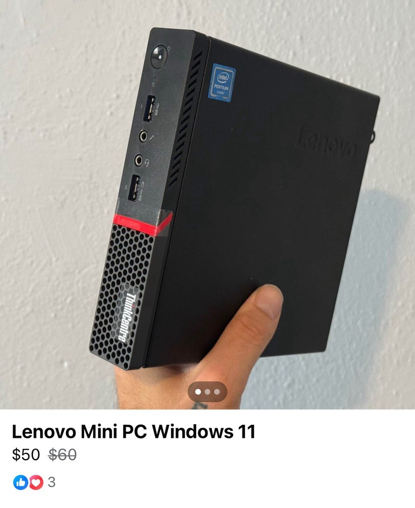 Lenovo ThinkCentre M600 Micro Pentium