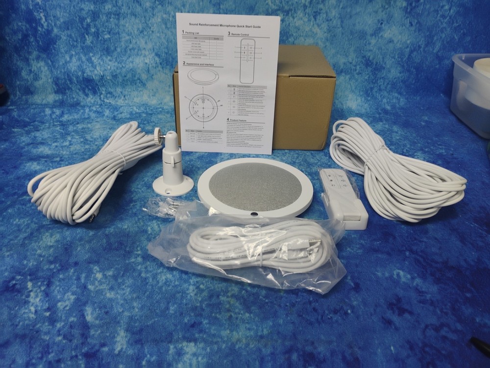 Modulit Solutions Ceiling Microphone M800. No Mounting Plate.