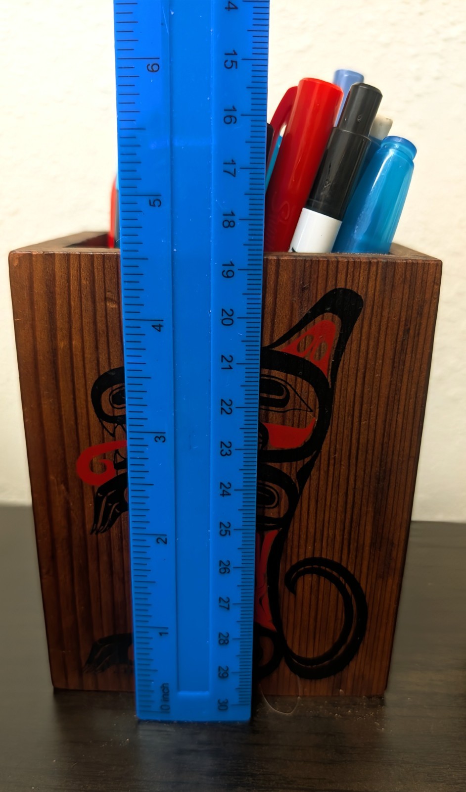 VTG 1988 Signed P DUNTHORNE UPPER SKAGIT RAVEN Northwest Cedar Wood Box.