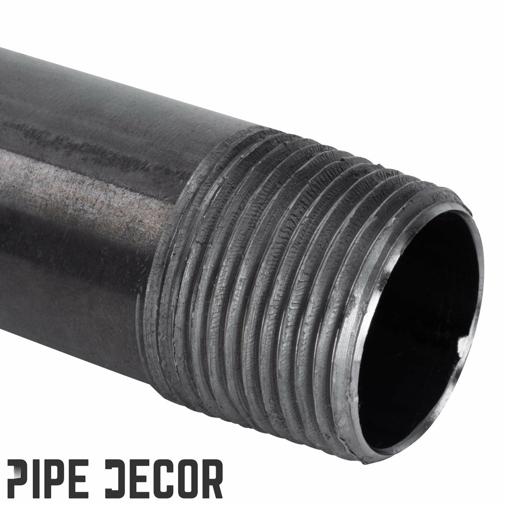 1 in. X 24 in. Black Pipe 4 Pack