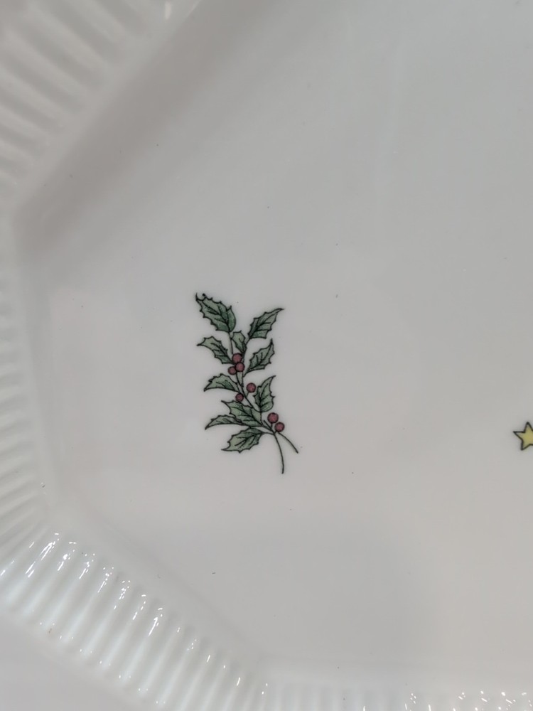 Nikko - Christmastime - Octagonal Platter Serving Tray - 13"