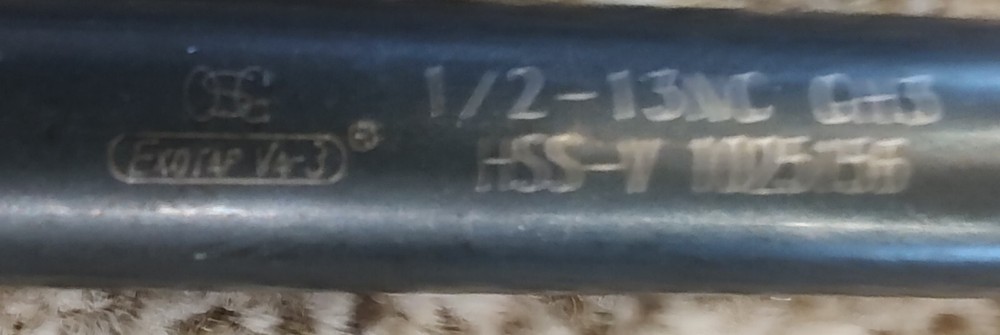 2.OSG 1/2-13 THREE FLUTE TAPS