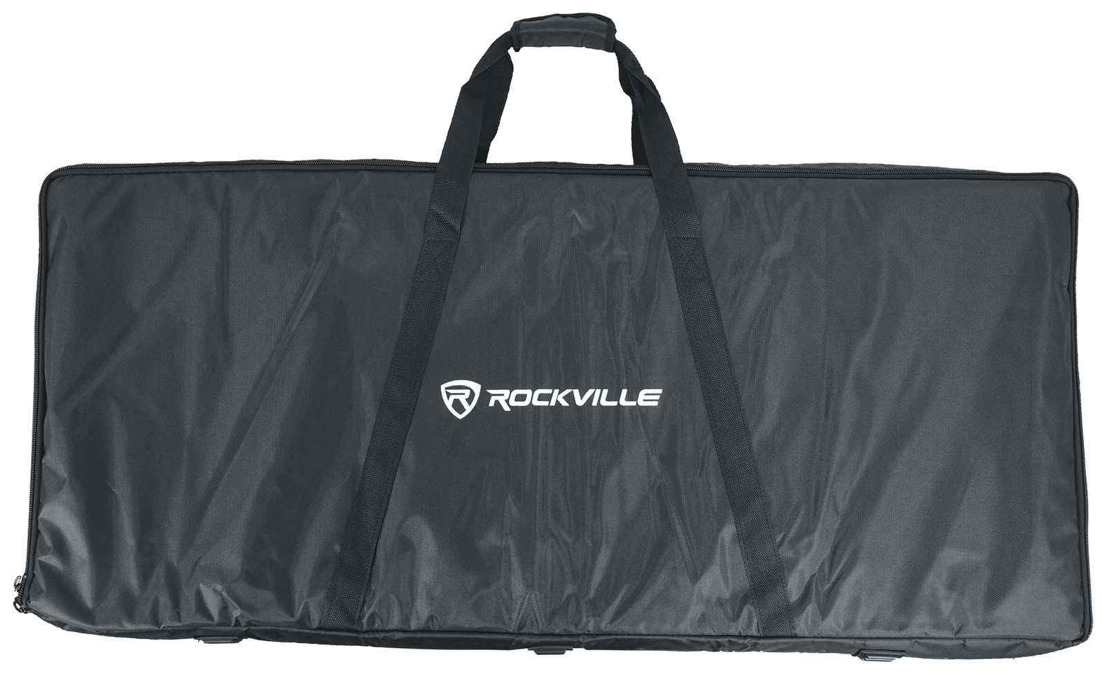 Rockville RFSSB Black DJ Event Facade 80" x 44" Steel Frame Booth+Travel+Scrim